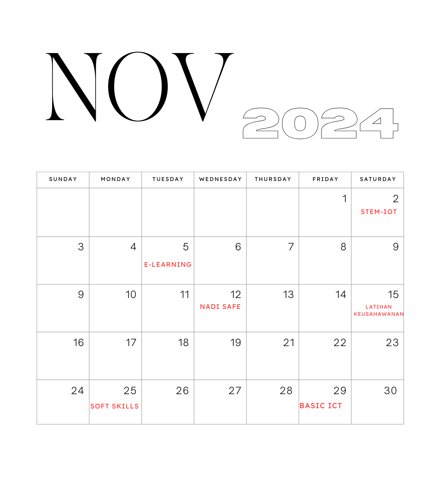 NOVEMBER 2024